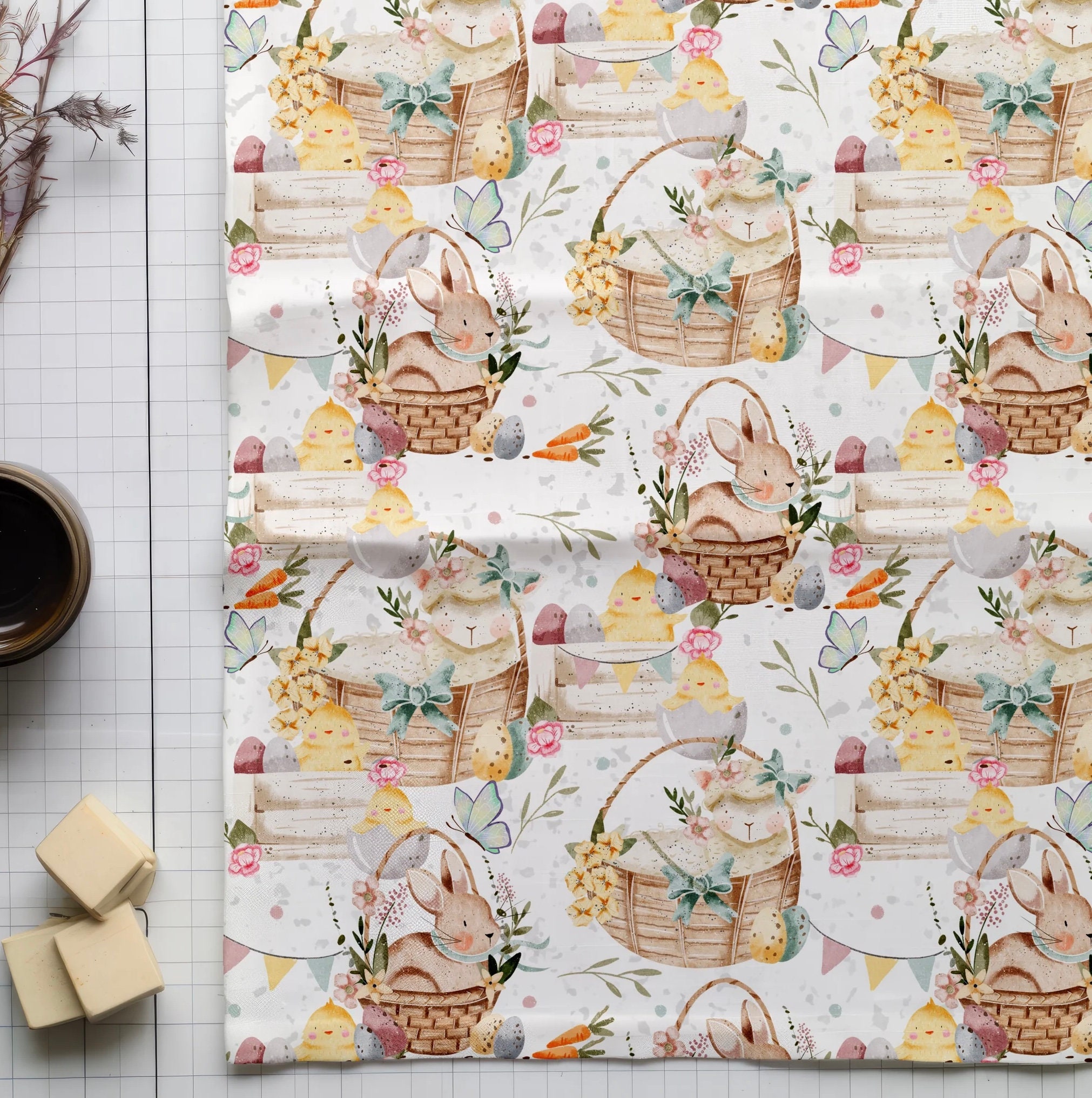 Easter Seamless Pattern Easter Repeat Pattern for Fabric Spring ...