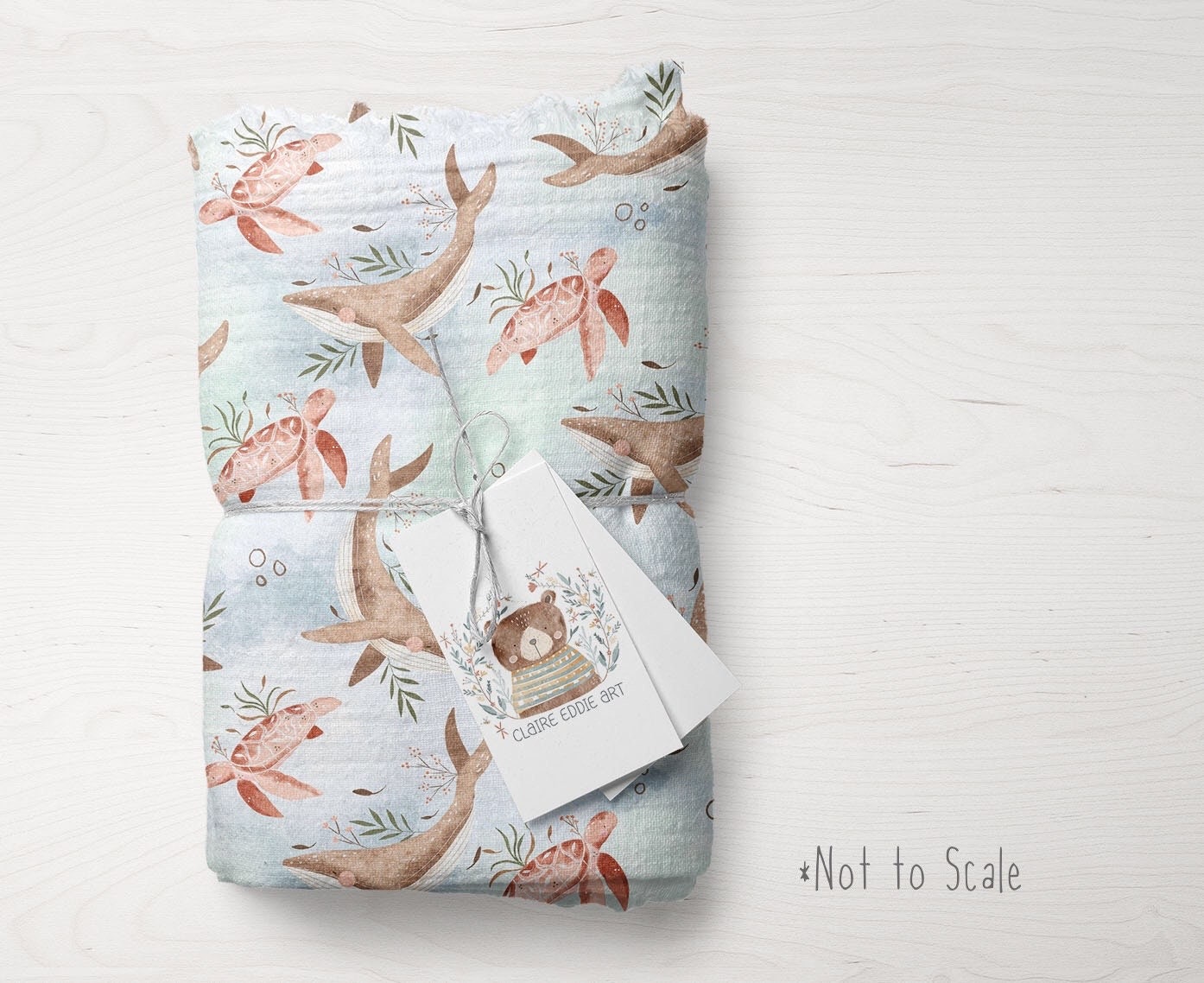 Marine Life Seamless Pattern Cute Sea Animals Digital Paper Seamless ...