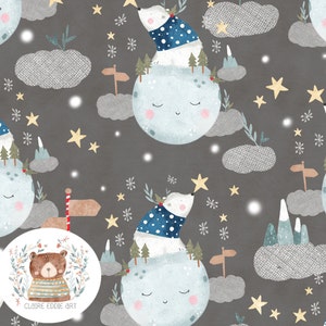 Christmas Seamless Pattern Christmas Seamless Digital Paper Polar Bear Scrapbook Paper Christmas Repeat Pattern for fabric Digital File