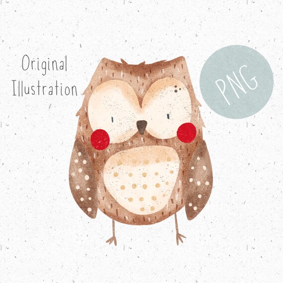 PNG for Sublimation, Owl PNG, PNG Baby Clothing, Woodland png file, Owl Clipart, Woodland Owl Clipart, png Commercial use, png Owl Graphic