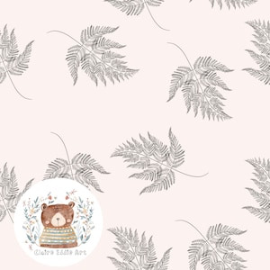 Motif floral sans couture Motif floral de surface Feuilles Papier numérique Feuillage Scrapbooking à feuilles persistantes Motif floral neutre pour nouveau-né