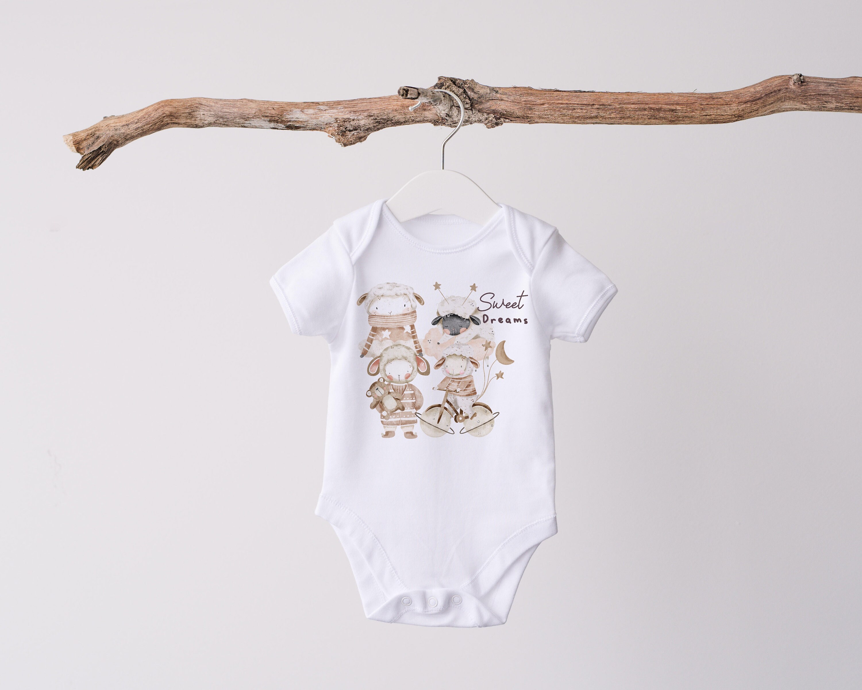 1 PNG for Sublimation New Baby PNG Baby Clothing Clipart Cute Sheep PNG ...
