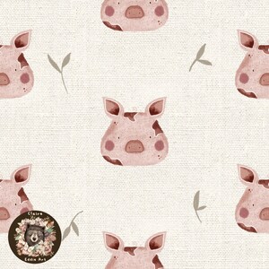 Cerdo Archivo sin costuras Patrón repetido para niños Diseño de cerdo para tela Lindo diseño de cerdo para creadores Patrón de superficie Cerdo sin costuras Animales de granja