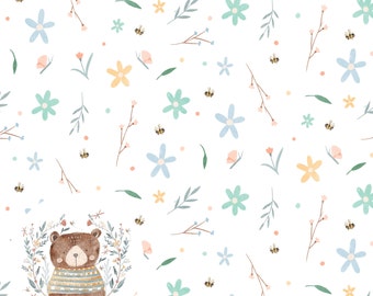 Cute floral seamless pattern New baby pattern for fabric Spring summer floral pattern sublimation Floral background pastel Commercial use