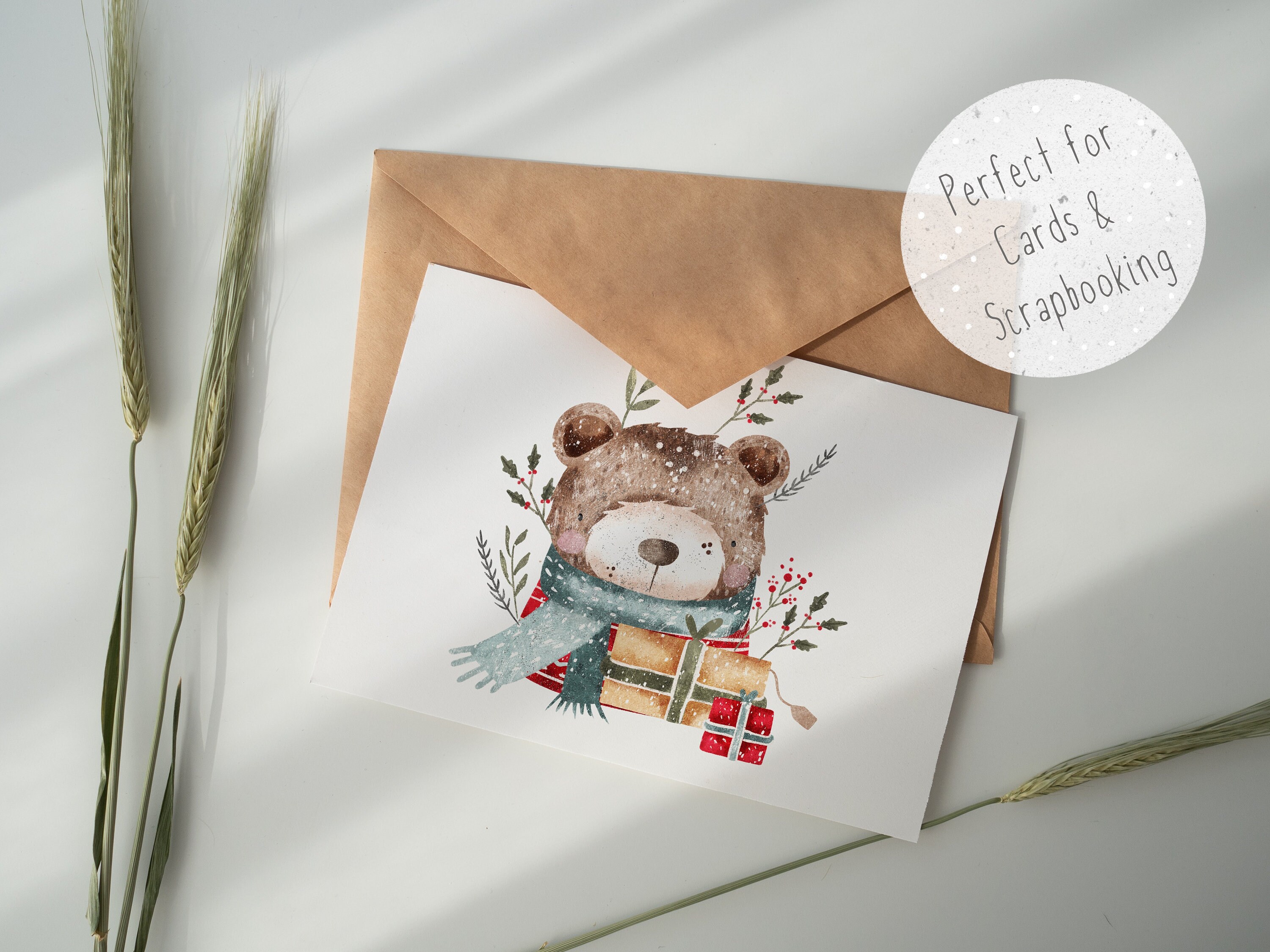 PNG for Sublimation Cute Bear Png Baby Christmas Clipart Festive PNG ...