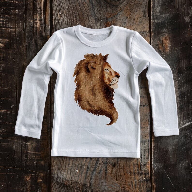 3 Pngs for Sublimation Lion Head PNG Bundle Cute Safari Clipart Set ...