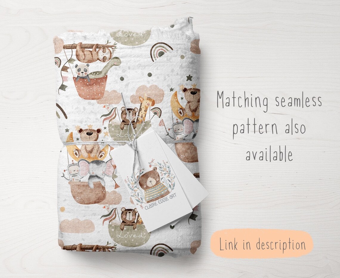 1 PNG for Sublimation New Baby PNG Baby Clothing Clipart Cute Animal ...