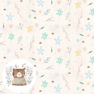 Padrão floral sem costura de primavera Padrão de repetição floral para tecido Ditsy padrão de repetição floral sem costura Cottagecore design de tecido para meninas