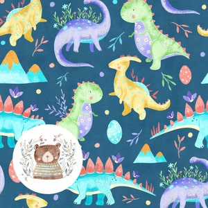 Nahtlose Muster Dinosaurier nahtlose digitales Papier bunte Dinosaurier-Wiederholungs-Muster für Stoff Dino Kind Kleidung helle Dinosaurier nahtlose