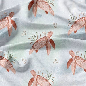 Sea Turtle Seamless Pattern Cute Turtle Repeat Pattern for Fabric Baby ...