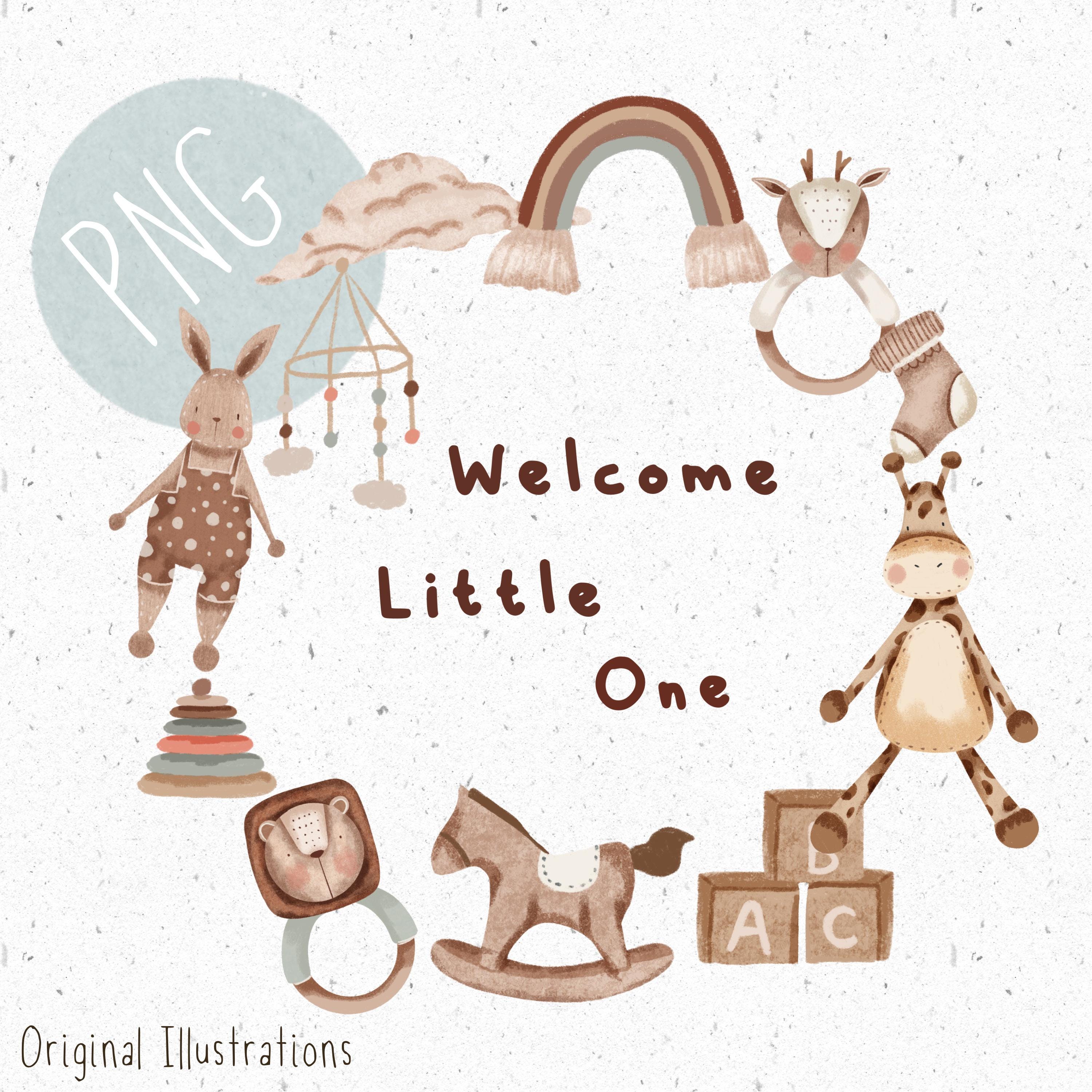 1 PNG for Sublimation New Baby PNG Baby Clothing Clipart Cute Wreath ...