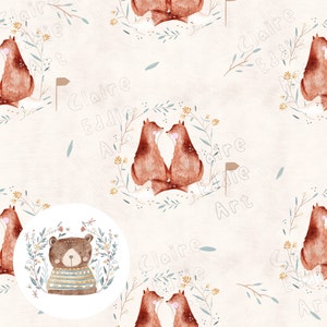 Modèle sans couture mignon renard motif de renard sans couture pour tissu animal des bois motif répétitif motif de surface de renard modèle sans couture de printemps