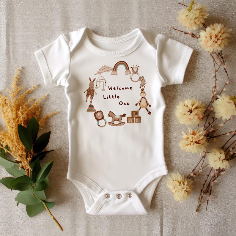 1 PNG for Sublimation New Baby PNG Baby Clothing Clipart Cute Wreath ...