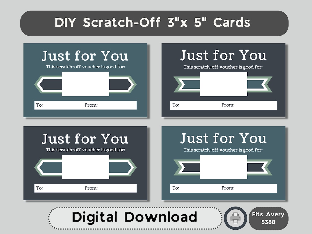 DIY Scratchoff Cards Make Your Own Scratchoff Cards to Share Gifts