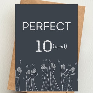 Perfetto 10(urato) [Di ruolo] / Carta STAMPATA / Congratulazioni / Congratulazioni per aver ottenuto la titolarità / Carte del professore