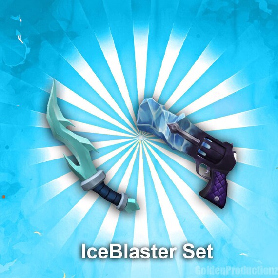 Roblox Murder Mystery 2 MM2 Iceblaster Set read Description Etsy