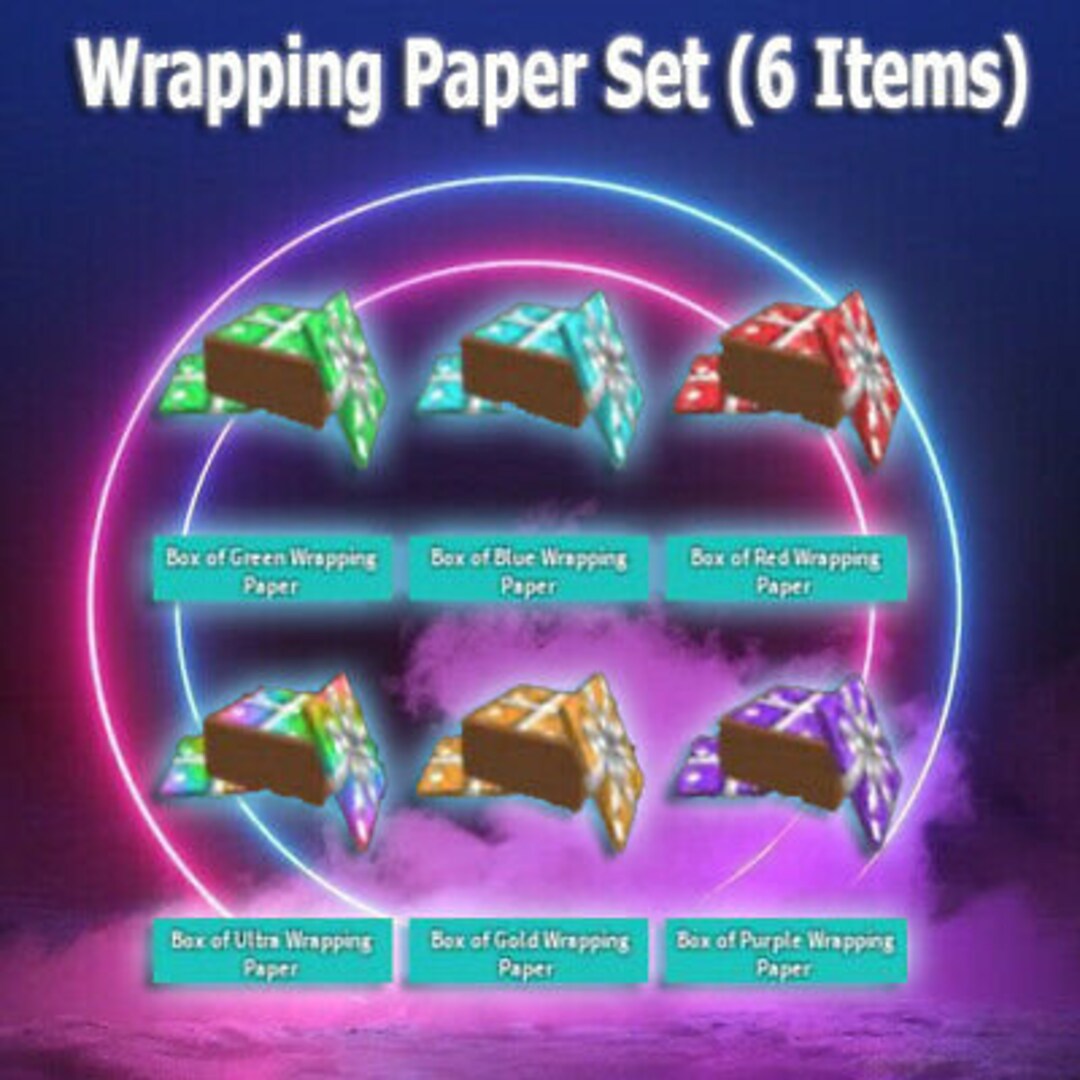 Roblox Murder Mystery 2 MM2 Wrapping Paper Set read Etsy