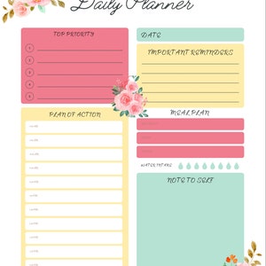 Printable Daily Planner