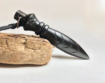 Genuine weighted ebony wood thot pendulum | thot 22 grams ebony | thot ebony pendulum | ebony Egyptian pendulum