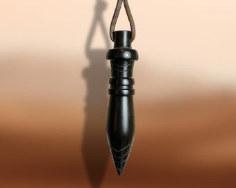 Weighted ebony wood Thoth pendulum