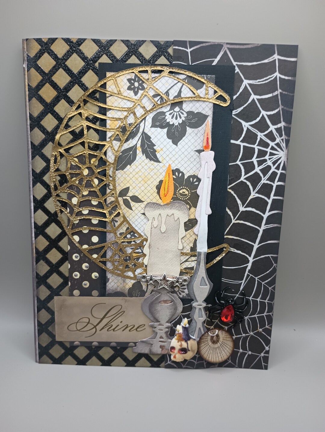 Greeting Card Moon Art - Etsy