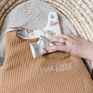 Personalized cotton gauze or honeycomb sleeping bag image 1