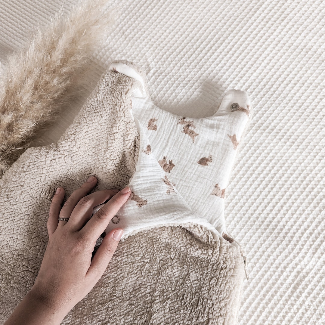 Personalized Sleeping Bag in Beige Sherpa Etsy