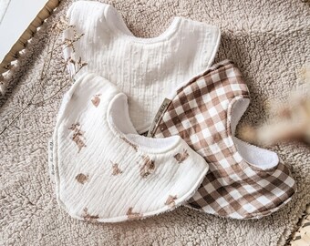 Set of 3 Mini BUNNY bibs