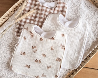 Set of 3 Maxi BUNNY bibs