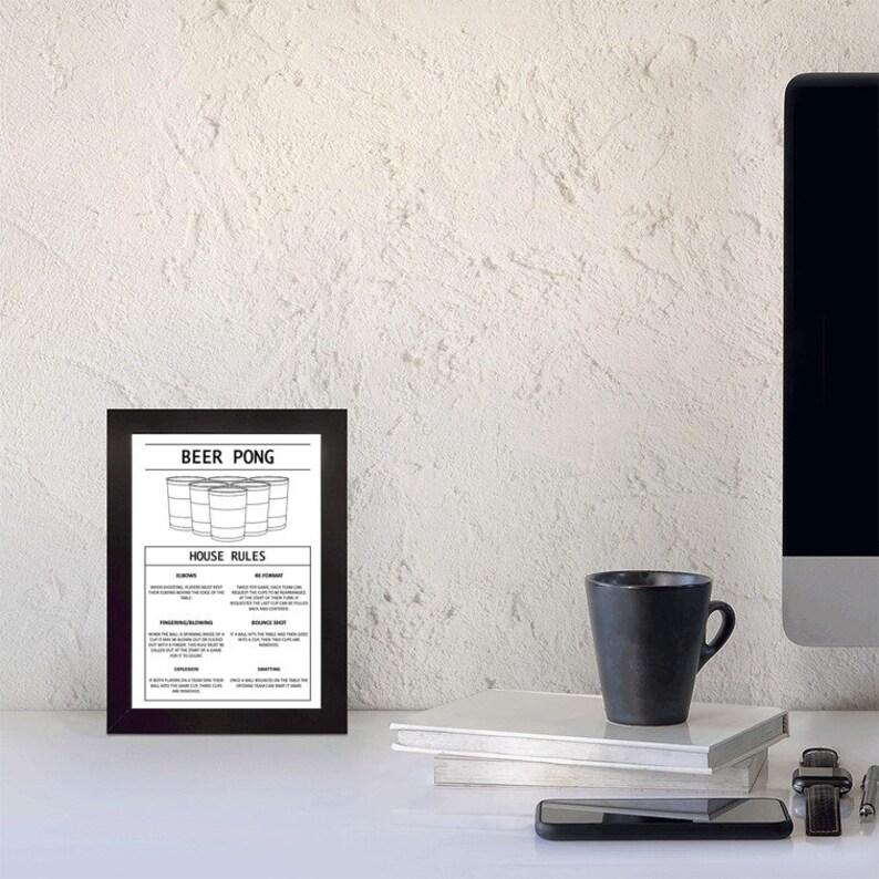 Editable Beer Pong House Rules Poster Instant Download Etsy