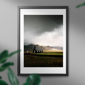 Photographic prints Hahnemuhle, Budakirkja, Art, Iceland