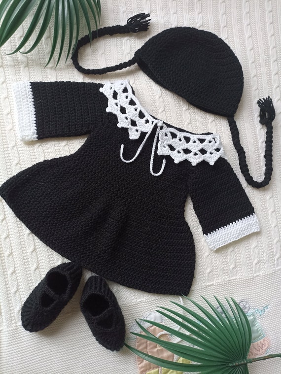 Conjunto de ropa de beb traje de beb negro conjunto de beb