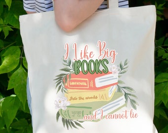 Canvas Tote Bag, Custom Book Bag, Library Book Bag, Custom Bag Gift, School Book Bag, Gift for Book Lover, Love to Read, Mom Gift