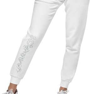 Leg Printed Fleece Joggers