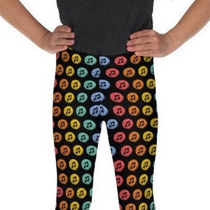 Rainbow Rock Patterned Kid&#39;s Leggings
