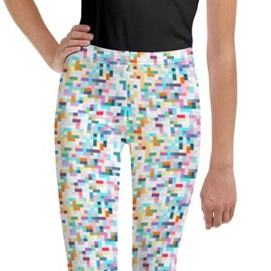 Pixel Pattern Youth Leggings