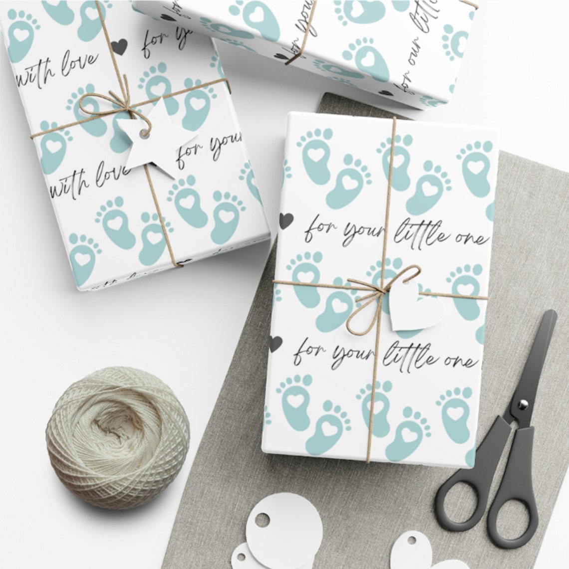 Baby Boy Gift Wrapping Paper Etsy
