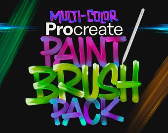 100 Procreate Lettering Brushes | Dual Color Blend Brush Pack for Hand Lettering,