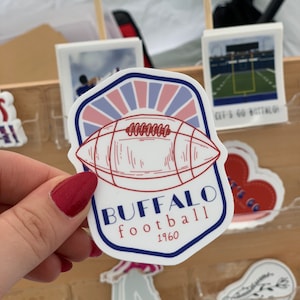 Buffalo Bills Football Sticker: Dishwasher Safe Fan Art