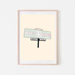 Hal’s Diner Art Print: Cinderella Story Illustration (Digital Download) image 3