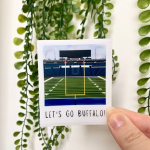Buffalo Stadium Illustrated Polaroid Sticker, Buffalo Bills Sticker, Bills Sticker, Bills Mafia, Football Sticker, Josh Allen, Highmark