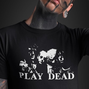 PLAY DEAD - TShirt / Dark / Goth / Gothic / Post Punk / British / 80&#39;s / 80s / Oxford / Punk