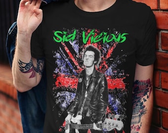 Sid Vicious Punk Rock T-Shirt – Union Jack Graphic Tee