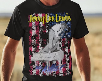 Jerry Lee Lewis T-Shirt - Rock N Roll Piano Design