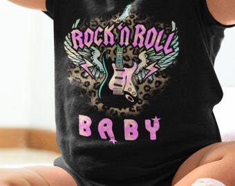 Rock N Roll Baby Bodysuit - Young Metalhead Onesie