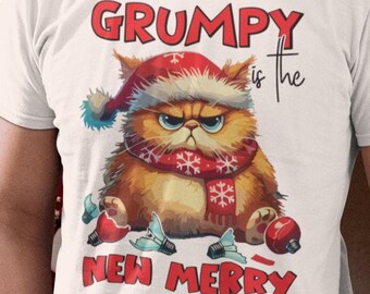 Grumpy Cat Christmas T-Shirt – Funny Holiday Tee