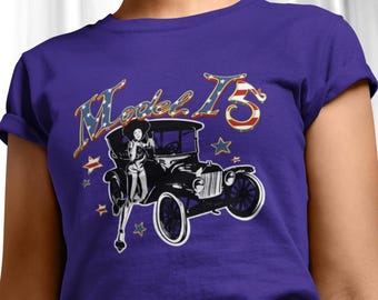 Vintage Model T Girlie T-Shirt – Retro Rockabilly Style
