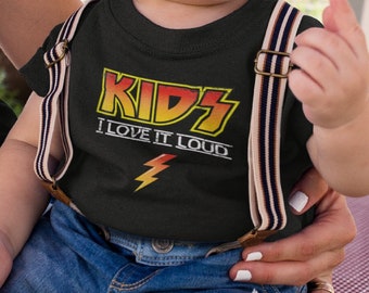 Kids I Love It Loud T-shirt – Young Rocker Gift