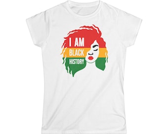 I am BLACK HISTORY - Tshirt / Black / African American / History / Afro / Jazz / Blues