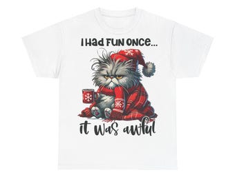 Grumpy Cat Christmas T-Shirt – Funny Holiday Graphic Tee